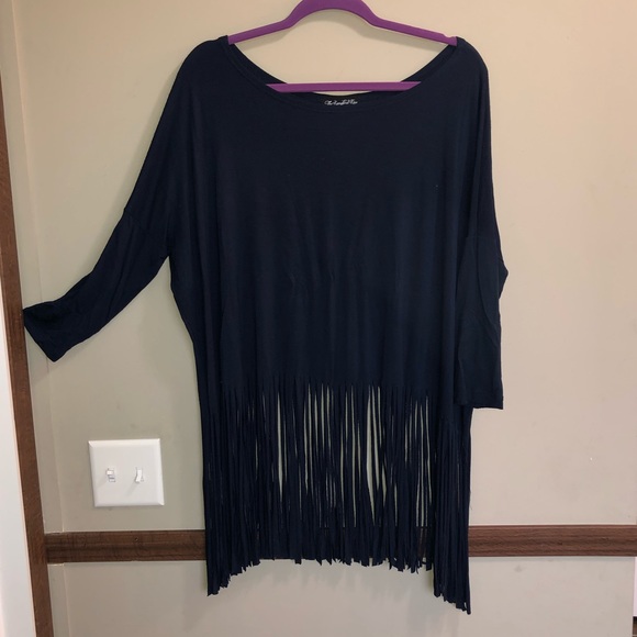 Off the shoulder top with fringe - Picture 2 of 3
